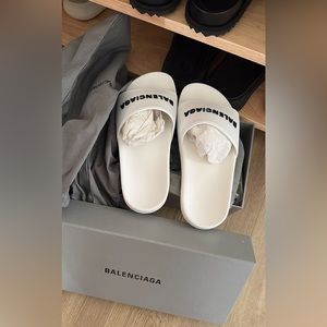 Balenciaga white sandal